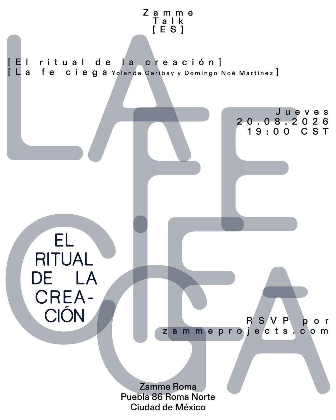 El ritual de la creación, la fe ciega