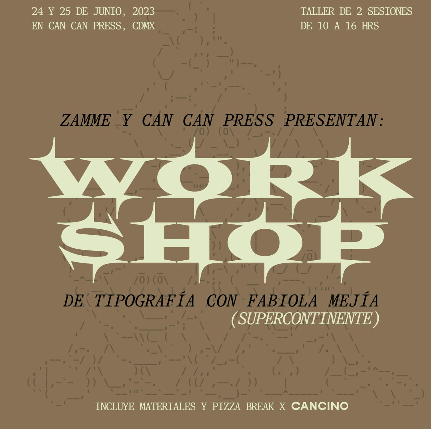 Workshop de tipografía con Fabiola Mejía
