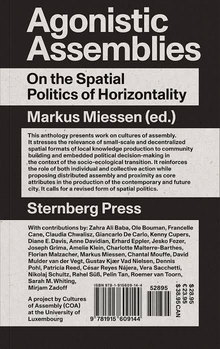Agonistic Assemblies - On the Spat