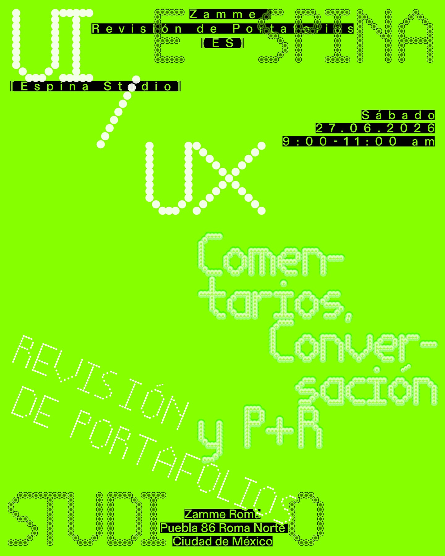 Revisión de Portafolios x Espina Studio