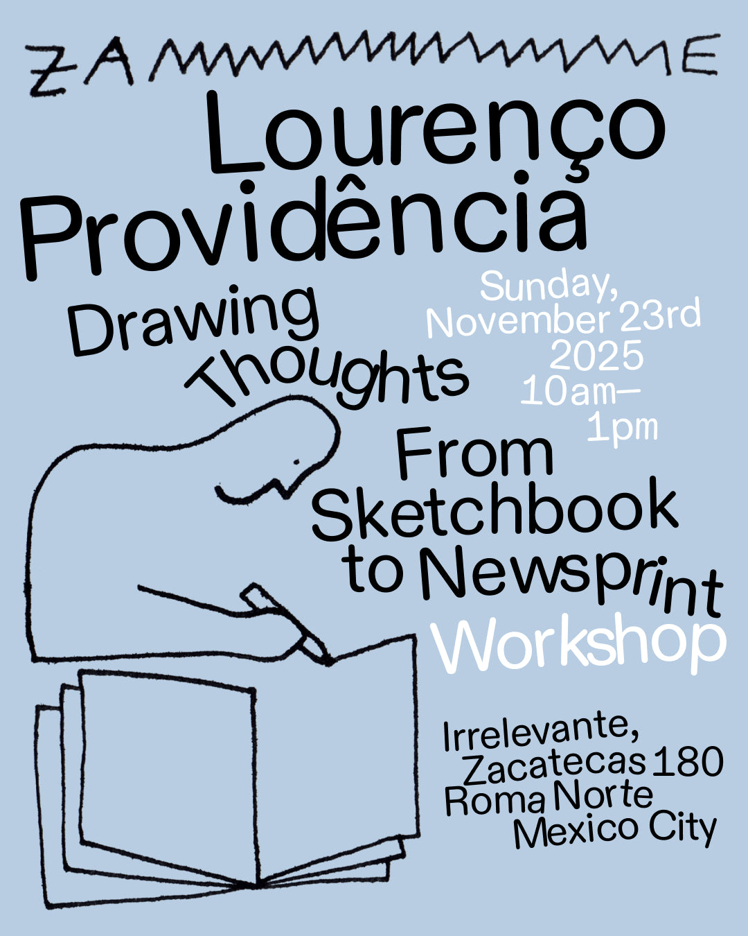Drawing Thoughts. From Sketchbook to Newsprint