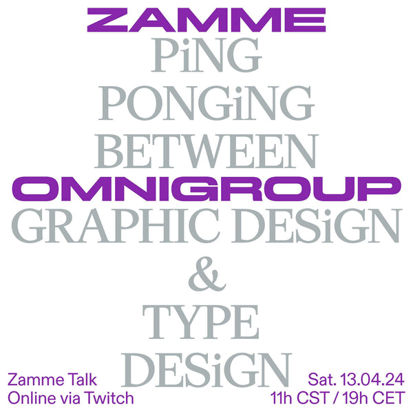 Ping ponging between graphic design & type design
